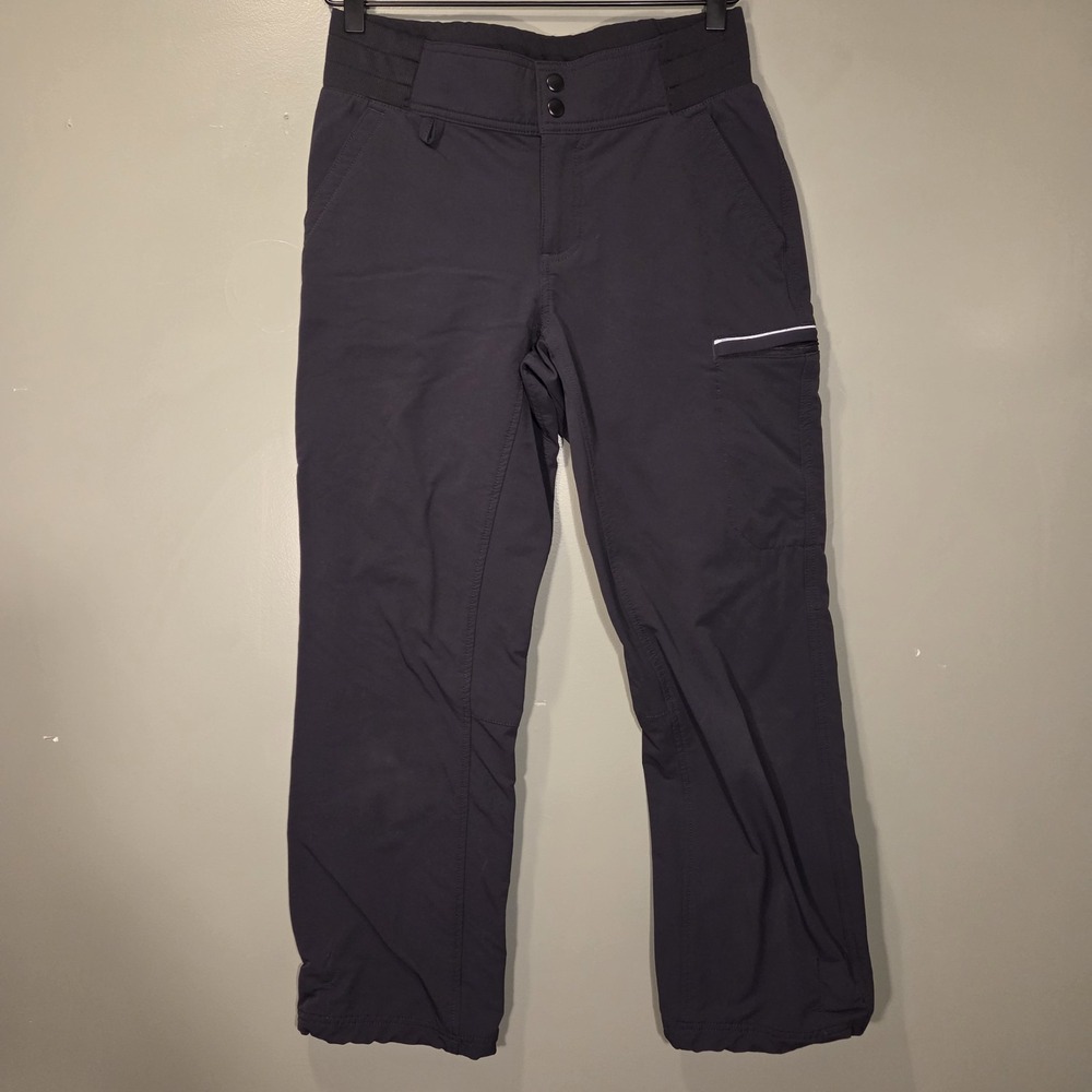 Duluth Trading Co Straight Leg Pants Reflective Elements, Women's‎ Size 6, Black